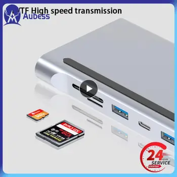 1/2/3ШТ Док-станция Для Macbook K, совместимая с HDMI Type-c, Концентратор Type-c с штекерной головкой 11 В 1 Rj45 Sd/tf Vga Pd Быстрая зарядка