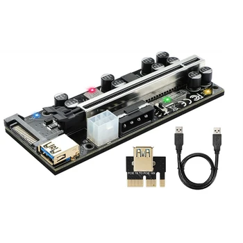 1 Комплект удлинителя для видеокарты PCI-E от 1X до 16X V009S PRO от видеокарты PCI-E от 1X до 16X к плате подключения