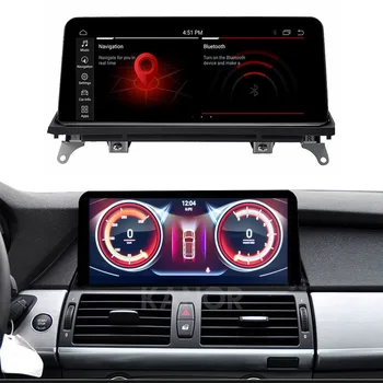 10,25 дюймовый ips экран автомобильный DVD-плеер GPS навигация для b-m-w x5 e70 x6 e71 Android 12 Дисплей CCC CIC