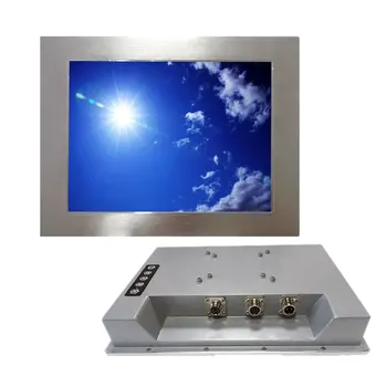 1500ниц солнцезащитный 12-дюймовый IP65 водонепроницаемый резистивный сенсорный монитор