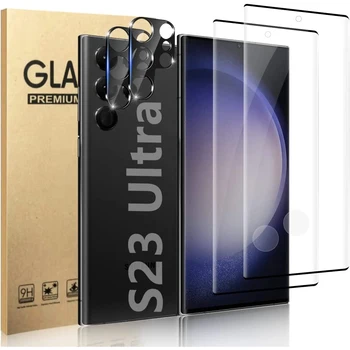 [2 + 2] Разблокировка отпечатков пальцев Защитная пленка из закаленного Стекла для Samsung Galaxy S23 Ultra 5G 6,8 