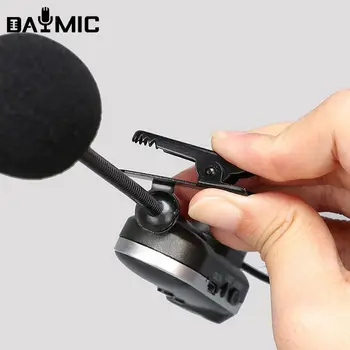 2-канальный зажимной микрофон для аудио интервью, Беспроводной петличный микрофон UHF FM Mini Mic