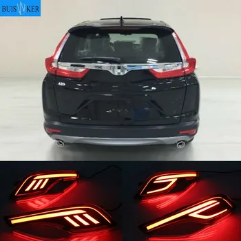2 шт. Светодиодный многофункциональный 12 В светодиодный отражатель, задний противотуманный фонарь, бампер, стоп-сигнал для Honda CRV CR-V 2017 2018 2019
