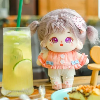 20 см плюшевая кукла игрушка модная аниме кавайная плюшевая игрушка с волосами можно делать различные прически милая мягкая плюшевая 20 см голая кукла