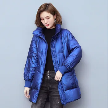 2021 Новая зимняя куртка, высококачественное пальто со стоячим воротником, женские модные куртки, осенняя теплая женская одежда, повседневные парки