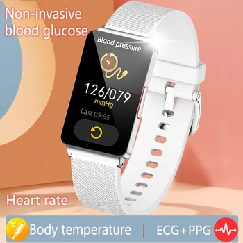 2023 Новые Женские Модные Смарт-часы ECG + PPG Температура тела Пульсометр Монитор содержания кислорода в Крови Часы Здоровья Для Мужчин Для Huawei Xiaomi