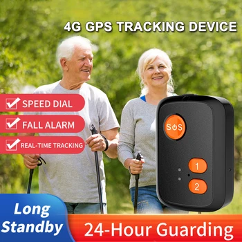 4G SOS Двустороннее Устройство Слежения за Вызовом Пожилых Людей GPS Локационный Кулон Автоматическая Сигнализация Падения Забор Аварийная Сигнализация для Пожилых Людей Дети