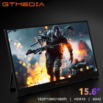 GTMEDIA Mate 156F 1080P Портативный Монитор 15,6 FHD IPS 1920*1080 60 Гц HDR10 Игровой Дисплей Для Xbox PS4/5 Switch Ноутбука Mac Steam