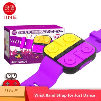 IINE Для Switch Just Dance Body Feeling Watch Беспроводной браслет на запястье, устойчивый к поту, длительный срок службы батареи, регулируемый JOY-CON