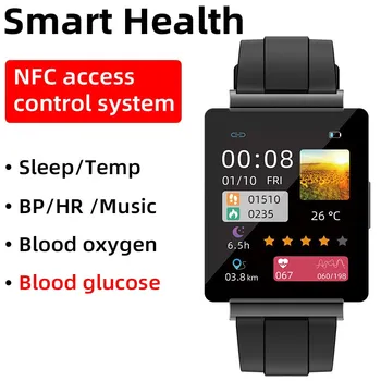 KS01 Неинвазивные Смарт-часы с контролем уровня глюкозы в крови, пульса, температуры тела, Водонепроницаемый браслет-фитнес-трекер, Горячая Распродажа