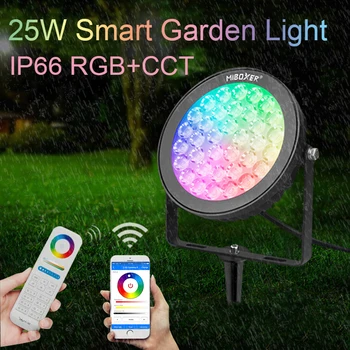 Miboxer 25 Вт RGB + CCT светодиодный светильник для газона FUTC05 IP66 водонепроницаемый умный наружный используется для садовой лампы мобильного телефона контрольная лампа освещения