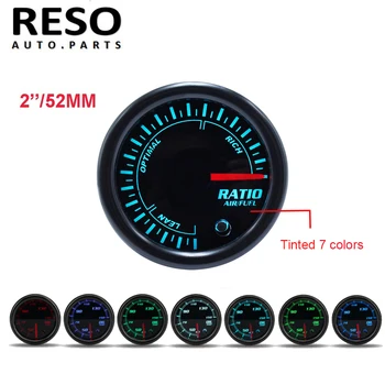 RESO-52 мм 2 ”Автоматический датчик соотношения воздуха и топлива Цифровой светодиодный 7-цветной дисплей с тонировкой