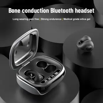 RYRA НОВЫЕ Наушники с костной проводимостью Bluetooth5.3, Зажим для ушей, Серьга в ухе, Беспроводные Наушники, Спортивные гарнитуры, TWS, Ушной крючок С микрофоном