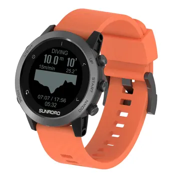 SUNROAD Новый T5 Smart Wartches Мужские Цифровые Спортивные Часы GPS Компас Высотомер Барометр Компас Шагомер Водонепроницаемый Для Плавания