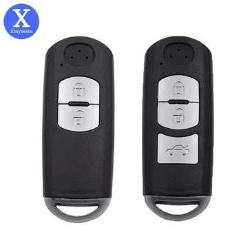 Xinyuexin 2 3 Кнопки Smart Car Key Shell Чехол для MAZDA 3 6 5 CX5 CX3 CX-9 3 Спортивные Сменные Автомобильные ключи Чехол Брелок Автоаксессуары