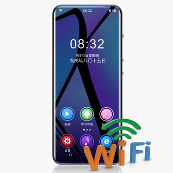 Yescool M200 Портативный Умный AI Android WiFi Спортивный Bluetooth Тонкое приложение Для загрузки видео с полным сенсорным экраном Медиа FM MP4 Музыкальный плеер