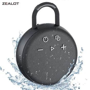 ZEALOT S77 5 Вт, портативные Bluetooth-совместимые колонки, басы с сабвуфером, звуковая коробка, беспроводные водонепроницаемые аудиоплееры Boombox