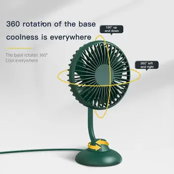 Автомобильный мощный Немой Маленький вентилятор, регулируемый под разными углами наклона, Креативные Электрические Вентиляторы, USB Освежитель Воздуха, кондиционер, вентилятор, охладитель