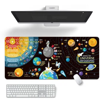 Большая Большая Мышь Клавиатуры Колодки Вселенная Звездное Небо Семейный Ноутбук Геймер Резиновый Коврик Для Мыши Коврик Для Мыши Настольные Игровые Коврики Для Мыши Коврик Для Чашки