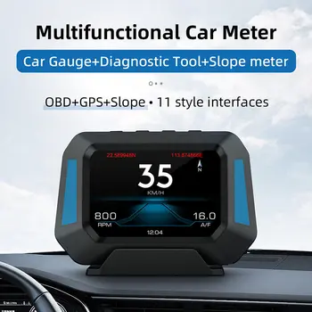 Градиентная GPS-система для внедорожников в режиме реального времени, Автоаксессуары, датчик уровня автомобиля, HUD P21 4x4, инклинометр, спидометр