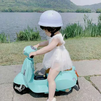Детский трехколесный велосипед с дистанционным управлением, на котором могут сидеть мальчики и девочки, зарядка детской игрушечной машинки 1-3 лет TRANSMO