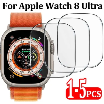 Для Apple Watch Ultra Screen Protector HD Прозрачная, устойчивая к царапинам пленка из закаленного стекла для iWatch 8, Аксессуары для ультра-умных часов