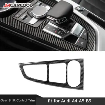 Для Audi A4 B9 A5 2017 2018 2019 Автомобильная Панель Переключения Передач Из Углеродного Волокна, Накладка На Раму, Литьевая Наклейка