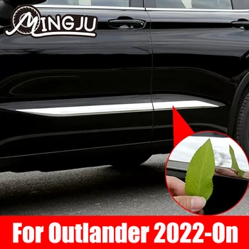Для Mitsubishi Outlander 2022 2023 2024, Автомобильный передний бампер из углеродного волокна, защита от царапин, Обвес, аксессуары для отделки