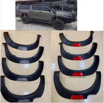 для Toyota Hilux revo 2015-2021 Автомобильный стайлинг Матово-Черное Колесо Для Бровей Круглая Дуга Крыла Брызговики Брызговики