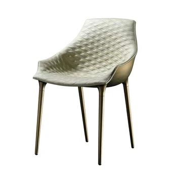 Индивидуальные итальянские минималистичные и роскошные дизайнерские обеденные стулья из стекловолокна для дома, модельные комнаты вилл, кофейни