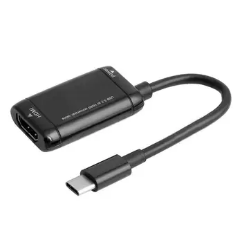 Кабель USBC Type C К Адаптеру USB 31 Для телефона Планшета Черный