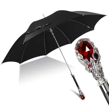 Креативный Дизайнерский Длинный зонт, красивые новинки, Ветроустойчивый Рубиновый зонт, Усиленная защита от ультрафиолета Guarda Chuvas, Дождевик