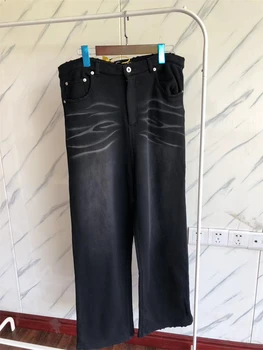 Мода 23SS
 Тренировочные брюки Grailz, мужские, женские, черные, повседневные, с прямыми штанинами, на молнии, брюки 