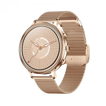 Модные Женские Смарт-часы с диагональю 1,39 Дюйма, Пульсометр, Мониторинг артериального давления, Напоминание сообщений, Часы для вызова по Bluetooth