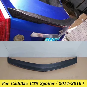 Настоящий Карбоновый Задний Спойлер Багажника, Крыло, Крышка Багажника Для Cadillac CTS Седан 4 двери 2014 2015 2016 CTS-V Sport Style FRP