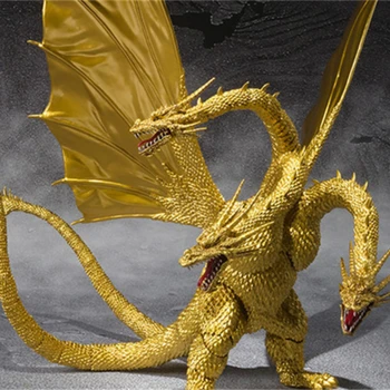 Научно-фантастический фильм Годзилла трехглавый король-дракон Кидора подвижный кулак модель руки статуя ювелирные изделия детская игрушка в подарок