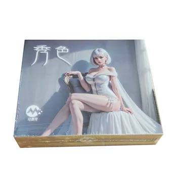 Новая Серия Аниме Goddess Красивая Цветная Коробка для карт Коллекция Girl Party Feast Редкие Лимитированные Металлические Карты Игровые игрушки