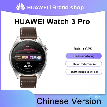 Новые Оригинальные умные часы HUAWEI Watch 3 Pro eSIM с независимым вызовом, пульсометр, смарт-часы с GPS-мониторингом здоровья