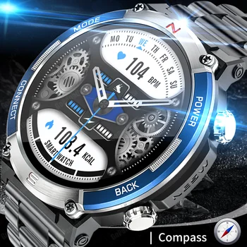 Новые смарт-часы, спортивный компас, мужской уличный браслет, водонепроницаемый пульсометр, измеритель артериального давления Для смарт-часов с большим экраном 1,52