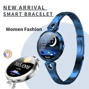 Оригинальные Смарт-часы-браслет, Женский Модный браслет, 1,08-дюймовый ЖК-HD-экран, Частота сердечных сокращений, Кислород в крови, Водонепроницаемый ремешок для Смарт-часов