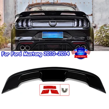 Подходит для 2010-2014 Ford Mustang 2020 GT500 Стиль Глянцевый черный Задний спойлер багажника крыло