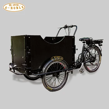 Популярный грузовой велосипед 350w электрический трехколесный трехколесный велосипед для переноски детей