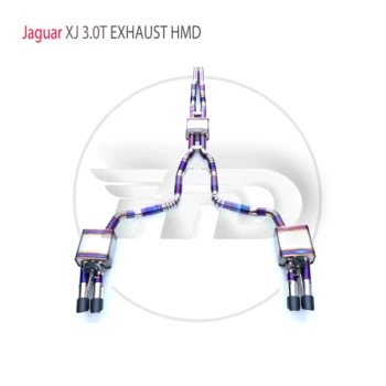 Производительность выхлопной системы из титанового сплава HMD Catback подходит для электронного клапана автоматической модификации Jaguar XJ 3.0T