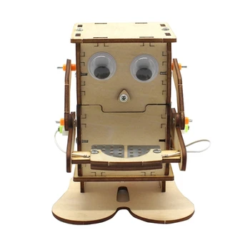 Робот Eat Coins Bank Stem Project Для детской механической модели Diy Stem Robot