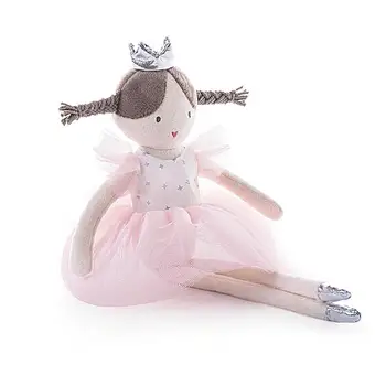 Розовая Мягкая кукла-балерина Плюшевые игрушки Детские игрушки для ролевых игр Длинноногая Плюшевая кукла Мягкие Спящие Куклы Для Детей