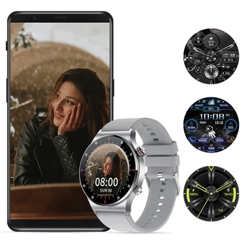 Смарт-часы для Motorola Moto G7 iPhone 14 13 12 Pro, Мужские Спортивные часы, Мониторинг артериального давления, сна, фитнес-трекер, шагомер
