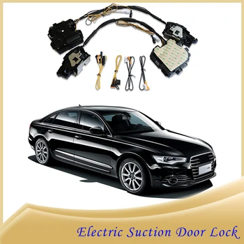 Умный Автоматический Электрический Всасывающий Дверной Замок для Audi A6 A4 Q5 Q7 2014-2023 Автоматическое Мягкое Закрытие Двери Super Silence Car Автомобильная Дверь
