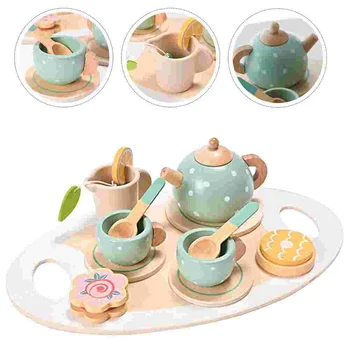 Чайный набор, игрушки, украшение для мини-дома, миниатюрная чайная посуда, керамическая посуда для ролевых игр