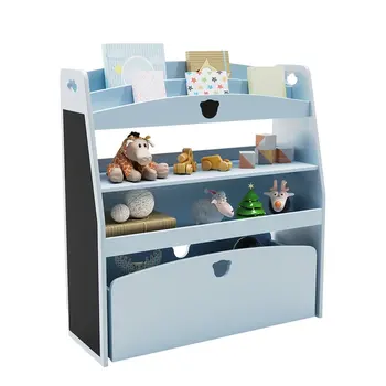 Шкаф для хранения игрушек Cubby, Детский книжный шкаф, синий