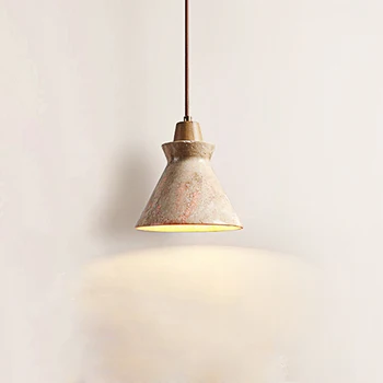 Японский Стиль, Украшение для дома из грецкого ореха Ваби Саби, Маленькая лампа Креативного дизайна, Каменный ресторан, Магазин одежды, 5 Вт Светодиодный подвесной светильник